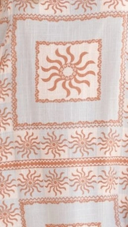 Leena Tie Top - Flores Print