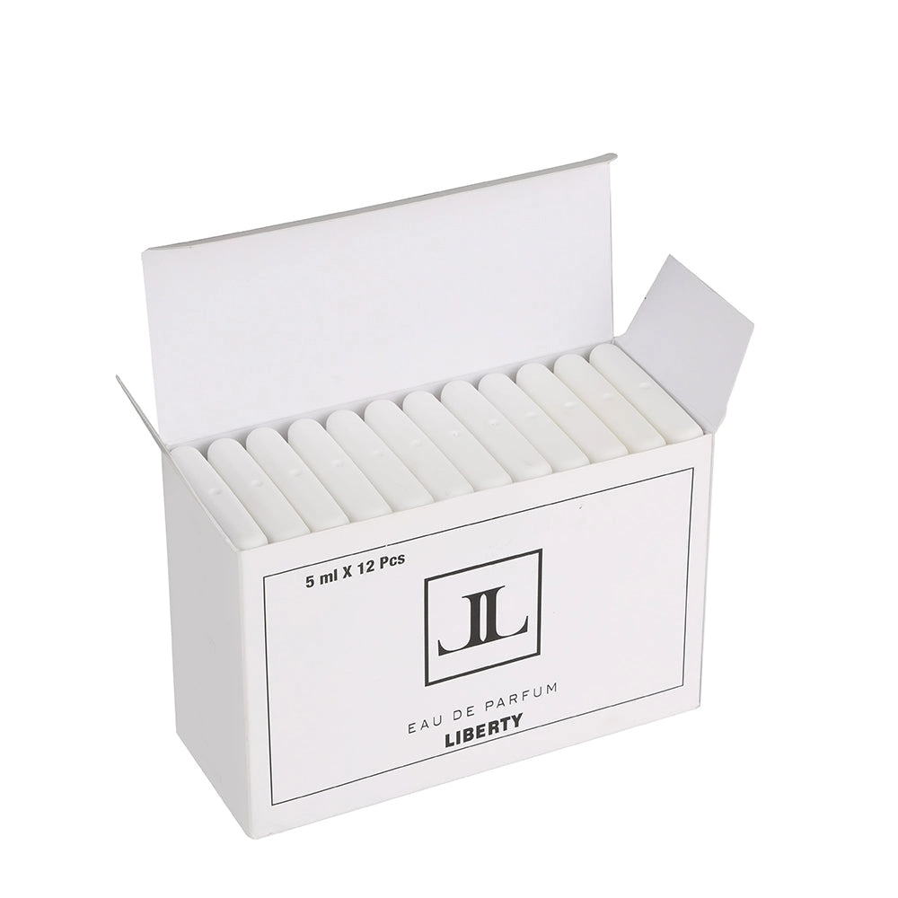 Liberty Luxury Pocket Liquid Perfume Testers For Men, Gift Set - Pack Of 12, Long Lasting Fragrance, Edp - 12 Men Musk Scent - Rebel, Impulse, Marine, Passion, Legend, & Oud Gold (5 Milliliters Each)