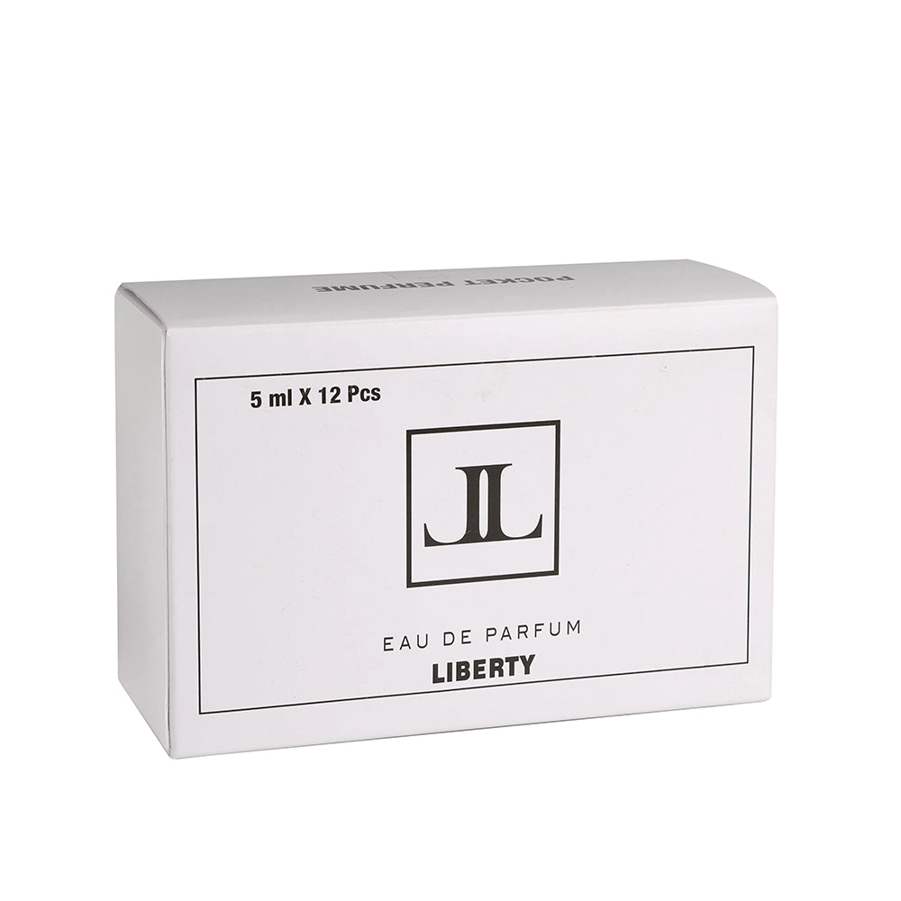 Liberty Luxury Pocket Liquid Perfume Testers For Men, Gift Set - Pack Of 12, Long Lasting Fragrance, Edp - 12 Men Musk Scent - Rebel, Impulse, Marine, Passion, Legend, & Oud Gold (5 Milliliters Each)