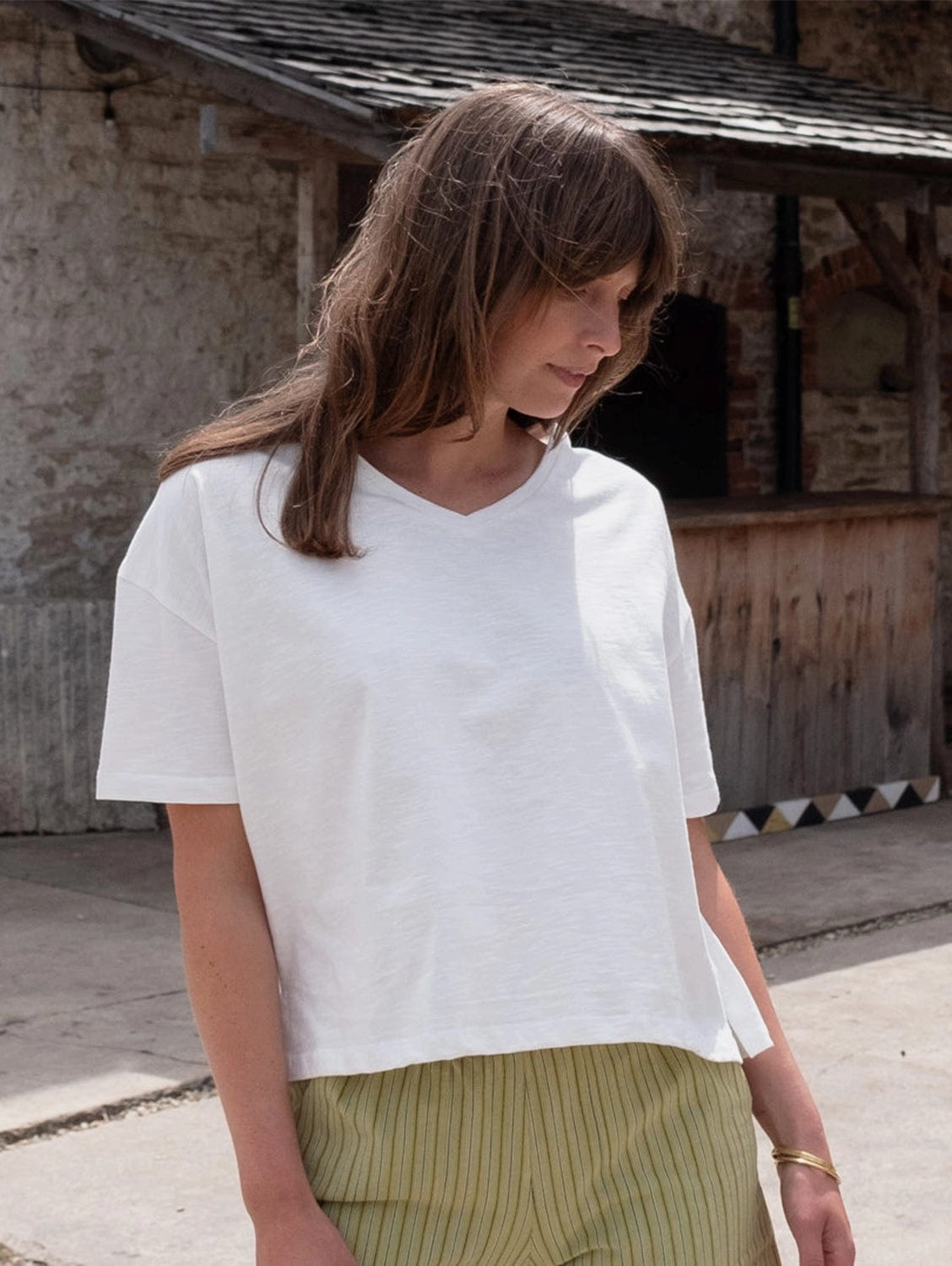 Lola Women's Cotton Boxy T-Shirt | White