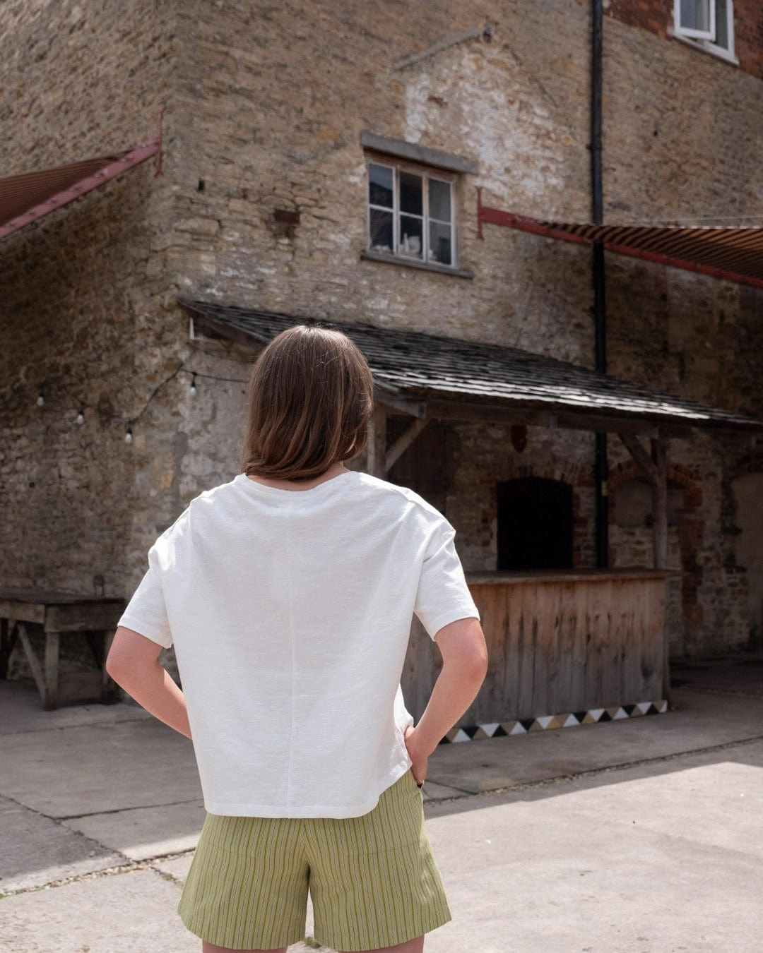 Lola Women's Cotton Boxy T-Shirt | White