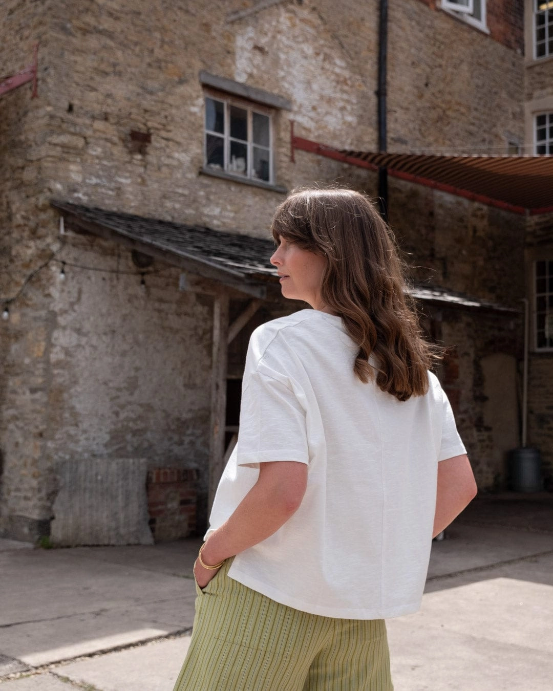 Lola Women's Cotton Boxy T-Shirt | White