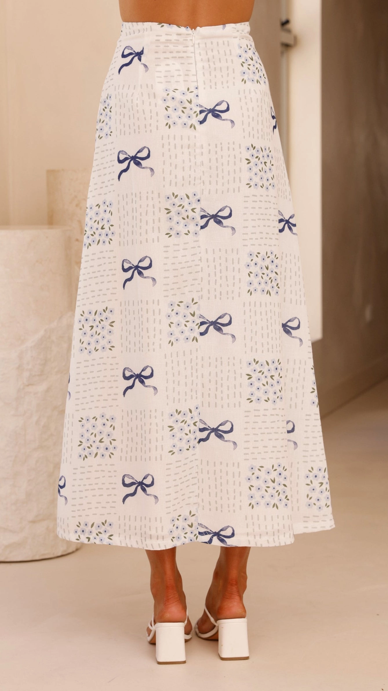Lucy Maxi Skirt - Sweet Bow Blue