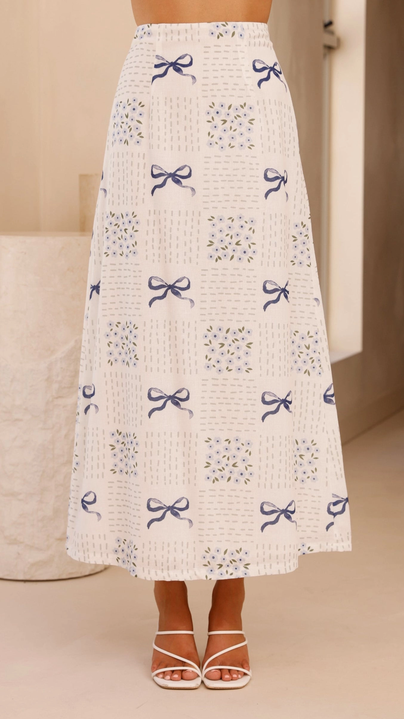 Lucy Maxi Skirt - Sweet Bow Blue