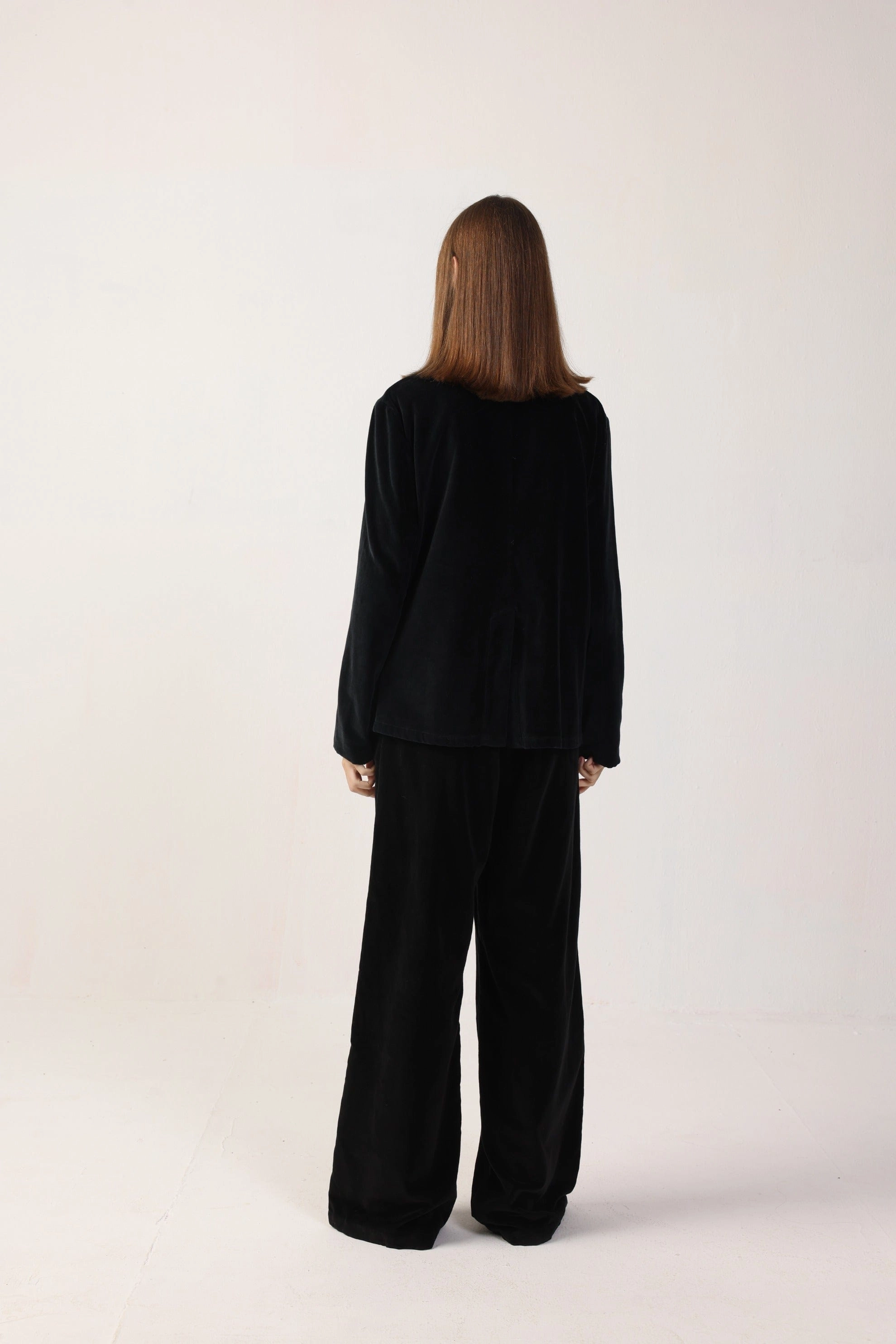 Lulu Cotton Velvet Jacket | Black