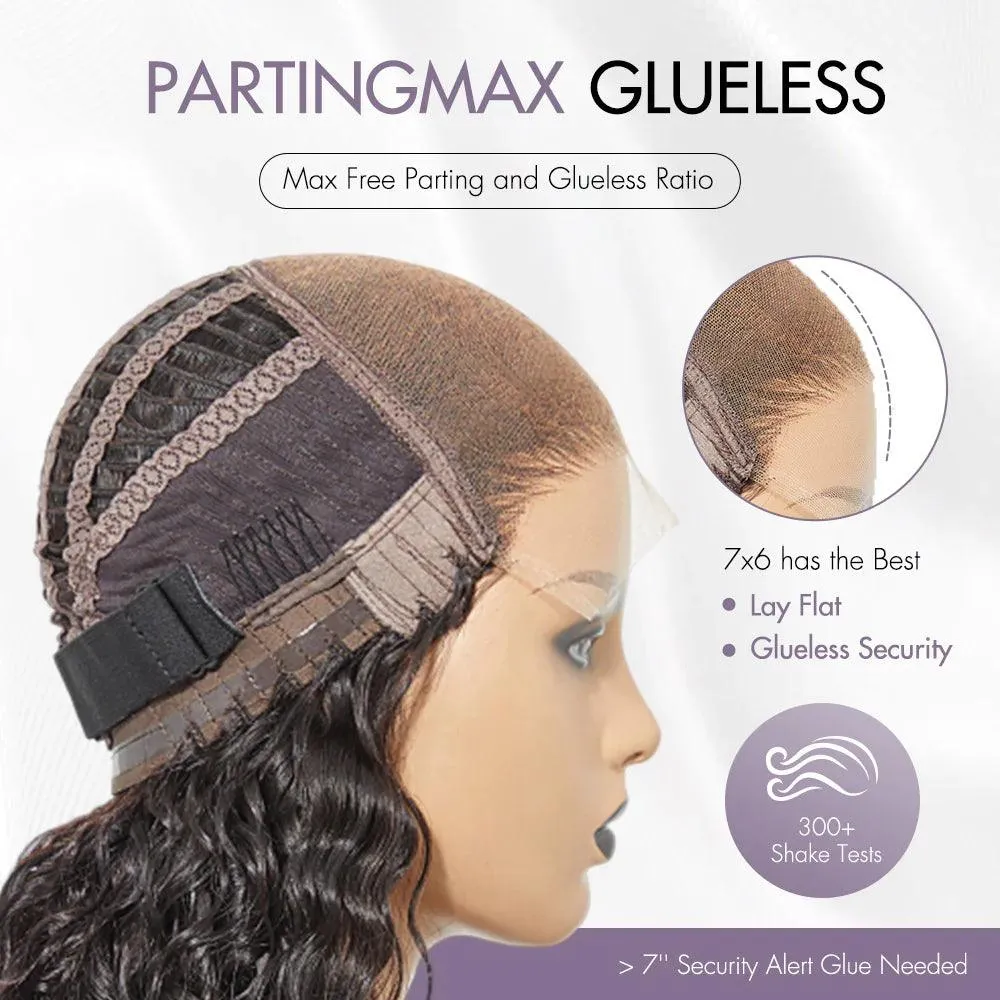 Luvme Hair Pre-Braided Style PartingMax Water Wave Glueless 7x6 Closure HD Lace Wig  - US ONLY