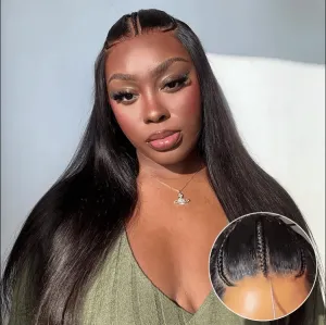 Luvme Hair Pre-Braided Style Pre-Knotless PartingMax Glueless 7x6 HD Lace Silky Straight Long Wig Pre-Cut Lace