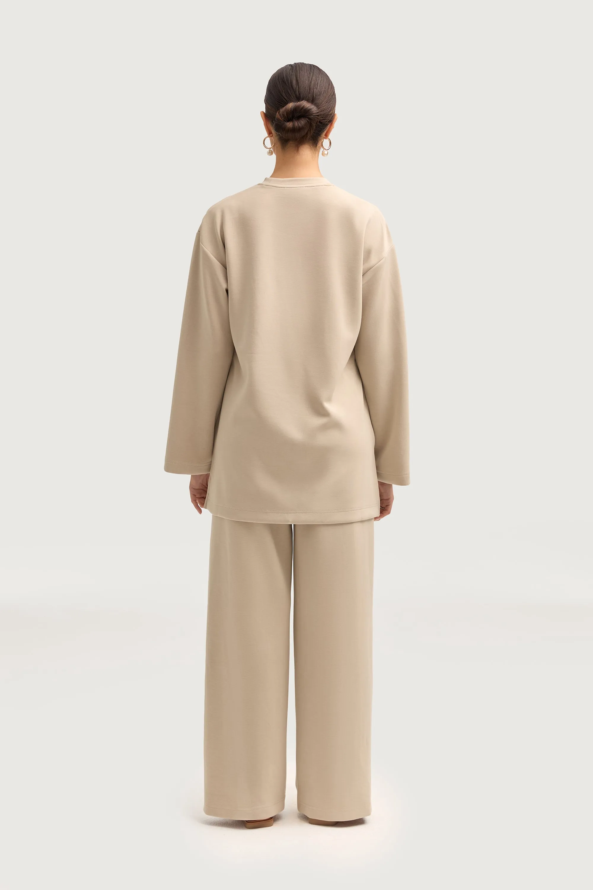 Maya Everyday Wide Leg Pants - Cloud