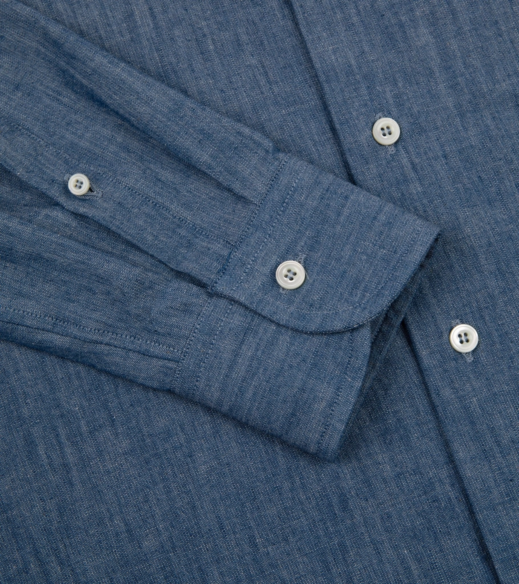 MCR Slim Japanese Chambray Shirt: Dark Blue