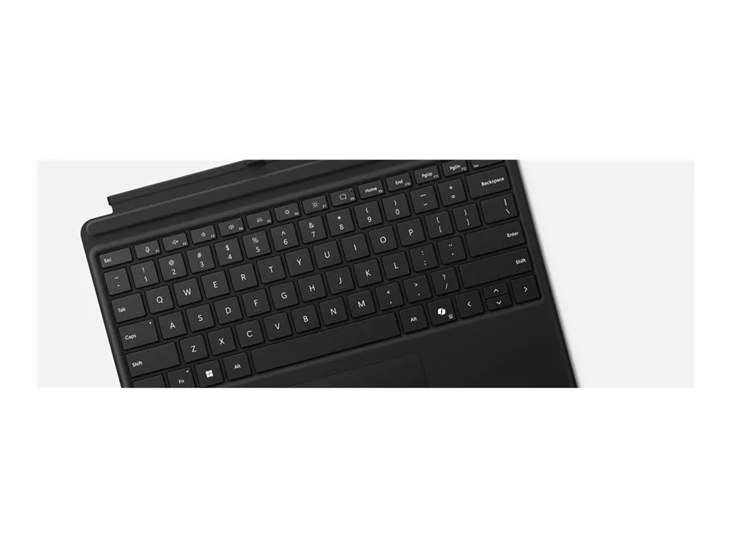 Microsoft Surface Pro Keyboard - Keyboard - with accelerometer, touchpad - QWERTY - English - black - for Surface Pro 8, Pro EP2-00395