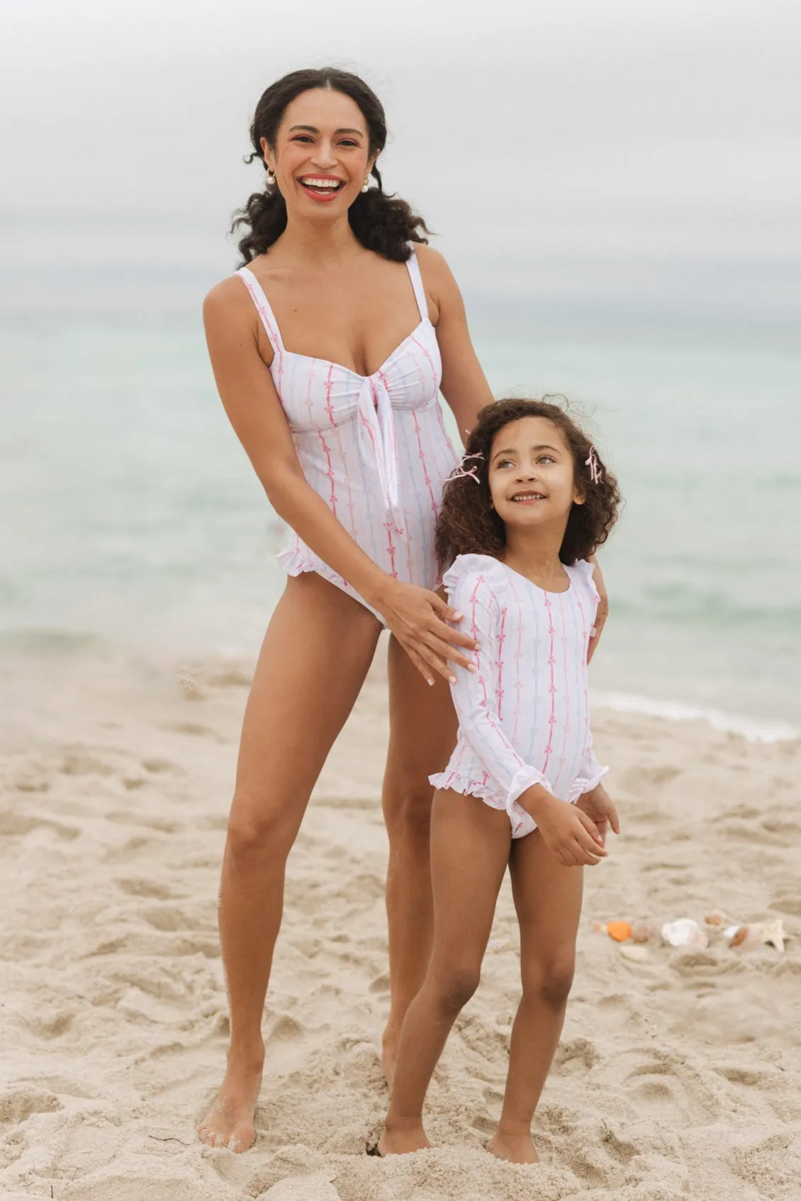 Mini Bella Rash Guard in Breea Bow