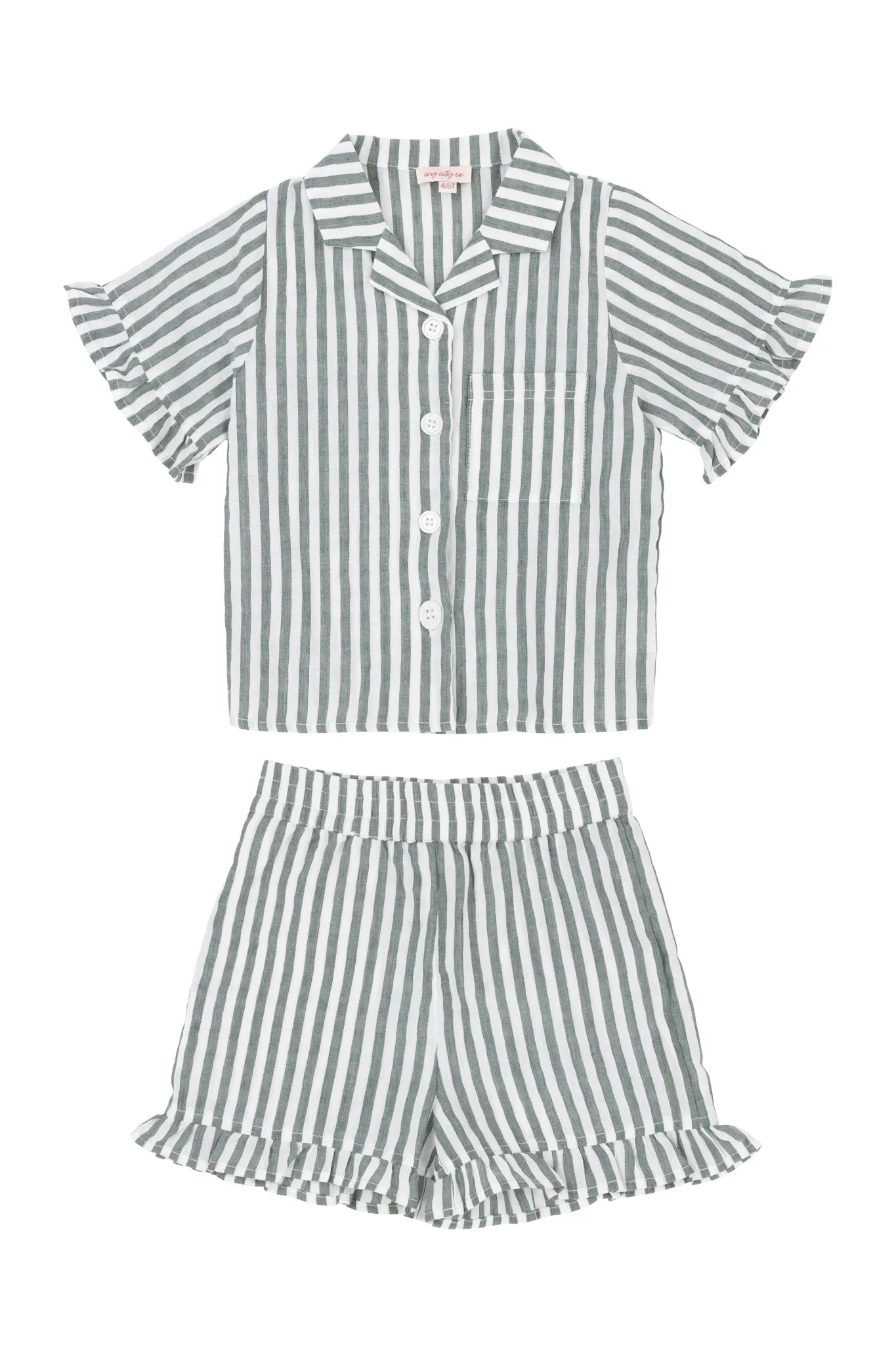 Mini Zuma Set in Green Stripe