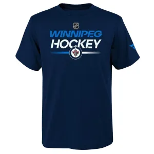 NHL - Kids' (Junior) Winnipeg Jets Apro Wordmark Short Sleeve T-Shirt (HF5B7HDG2H01 WNP)