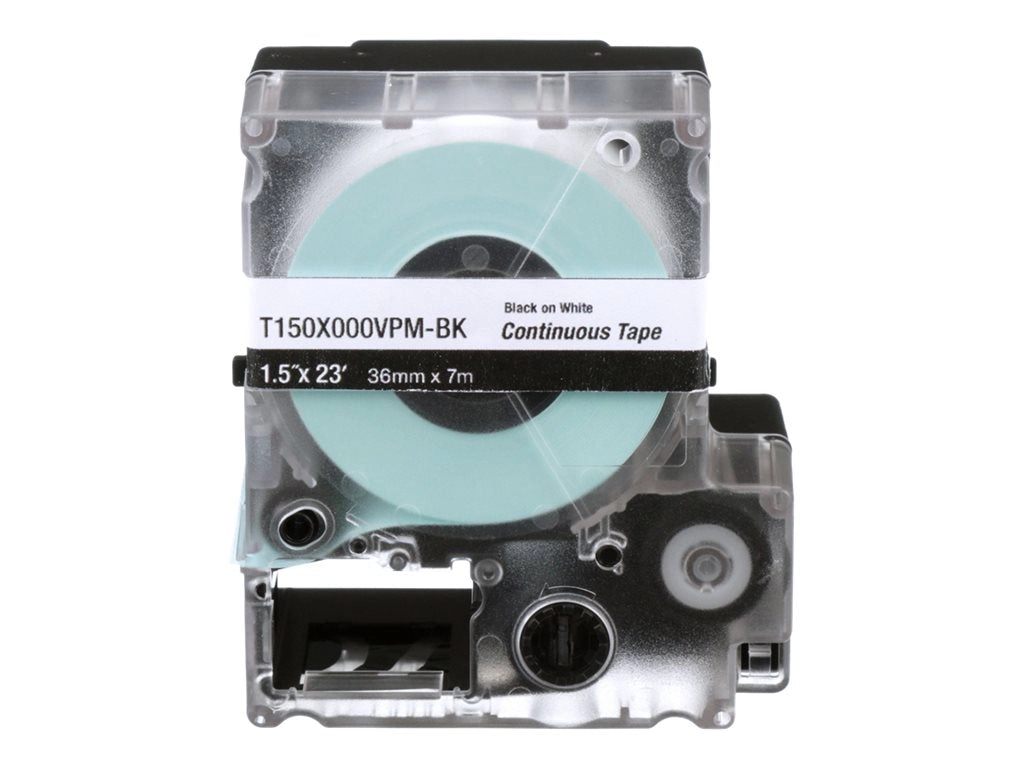 Panduit - Vinyl - black on white - Roll (0.35 in x 23 ft) 1 roll(s) labels T038X000VPM-BK