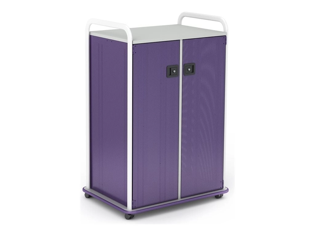 Paragon A&D Crossfit Storage - Trolley - 14 drawers - 4 shelves - 2 doors - 16 gauge tubular steel, TFM - frost, orangesicle, CFD42WD17CO-918XZX