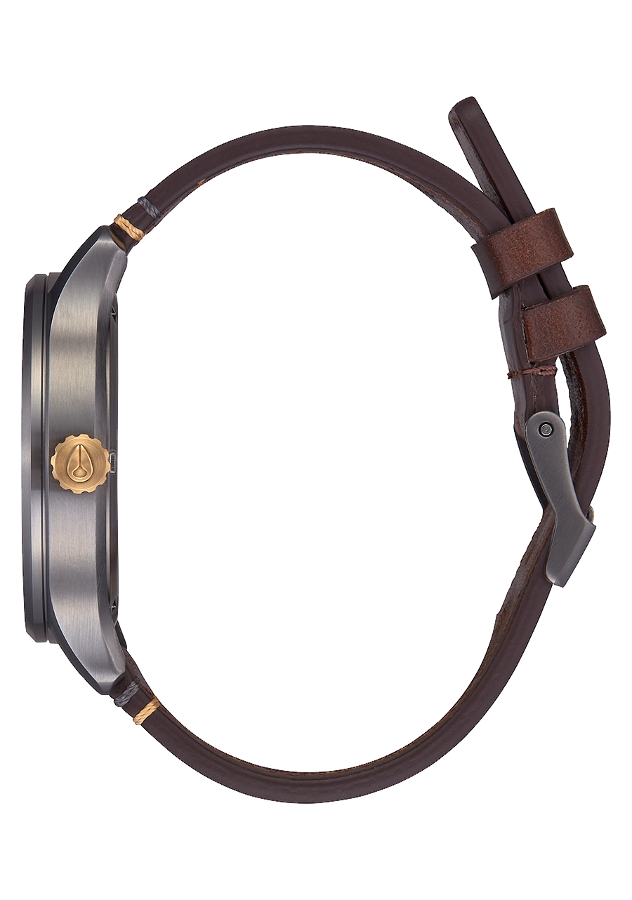 Patrol Leather - Gunmetal / Gold