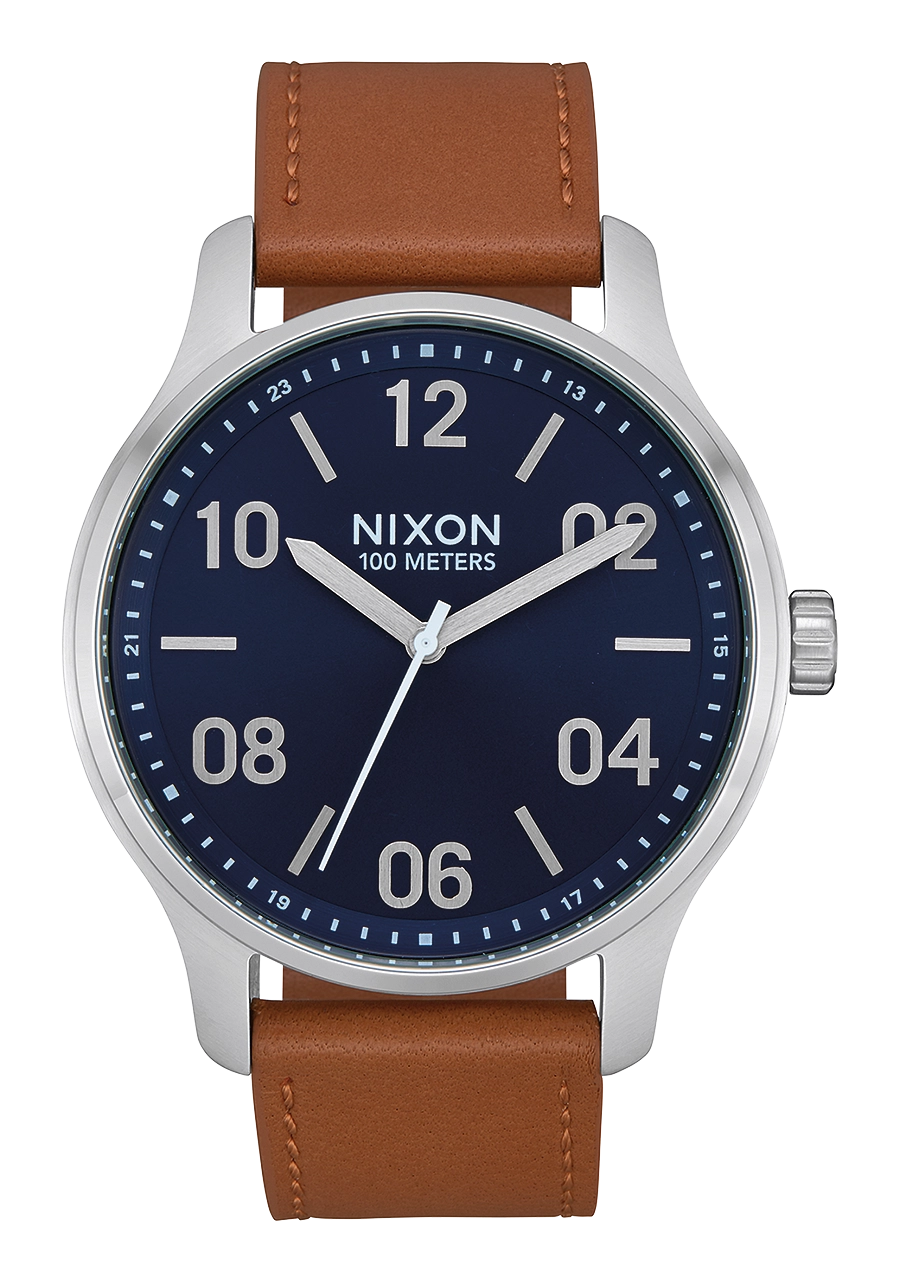 Patrol Leather - Navy / Saddle