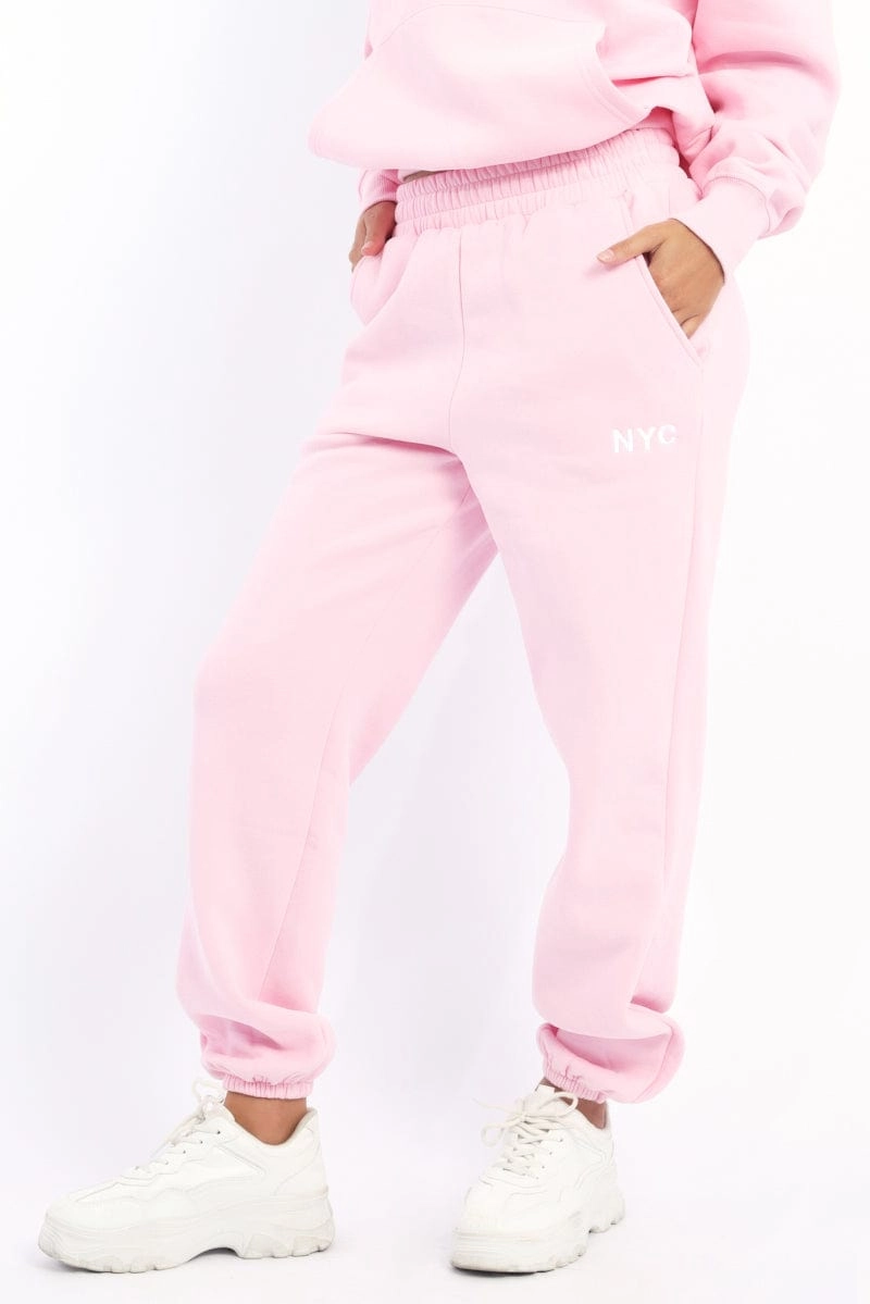 Pink Track Pants Jogger
