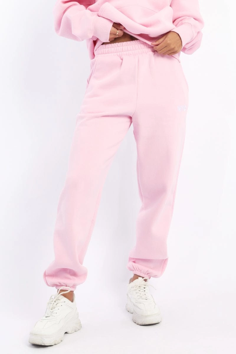 Pink Track Pants Jogger