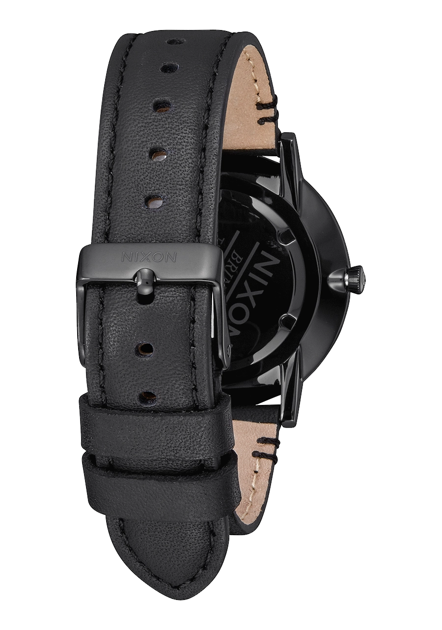 Porter Leather - All Black / Gold