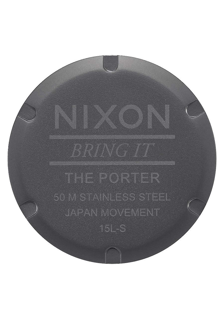 Porter Leather - Gunmetal / Charcoal / Taupe