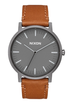 Porter Leather - Gunmetal / Charcoal / Taupe
