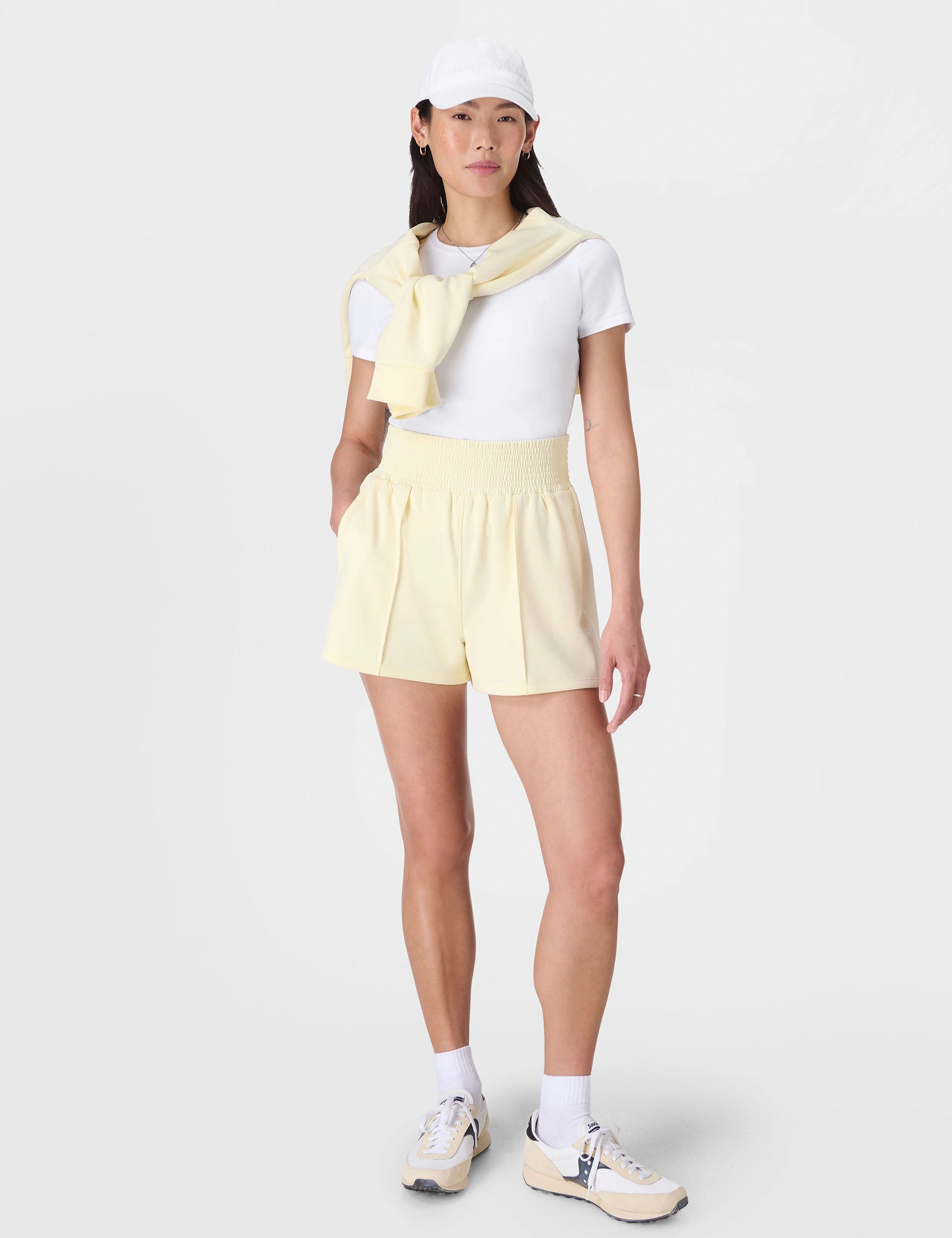 Sand Wash CloudWeight Shorts - Buttercream Yellow