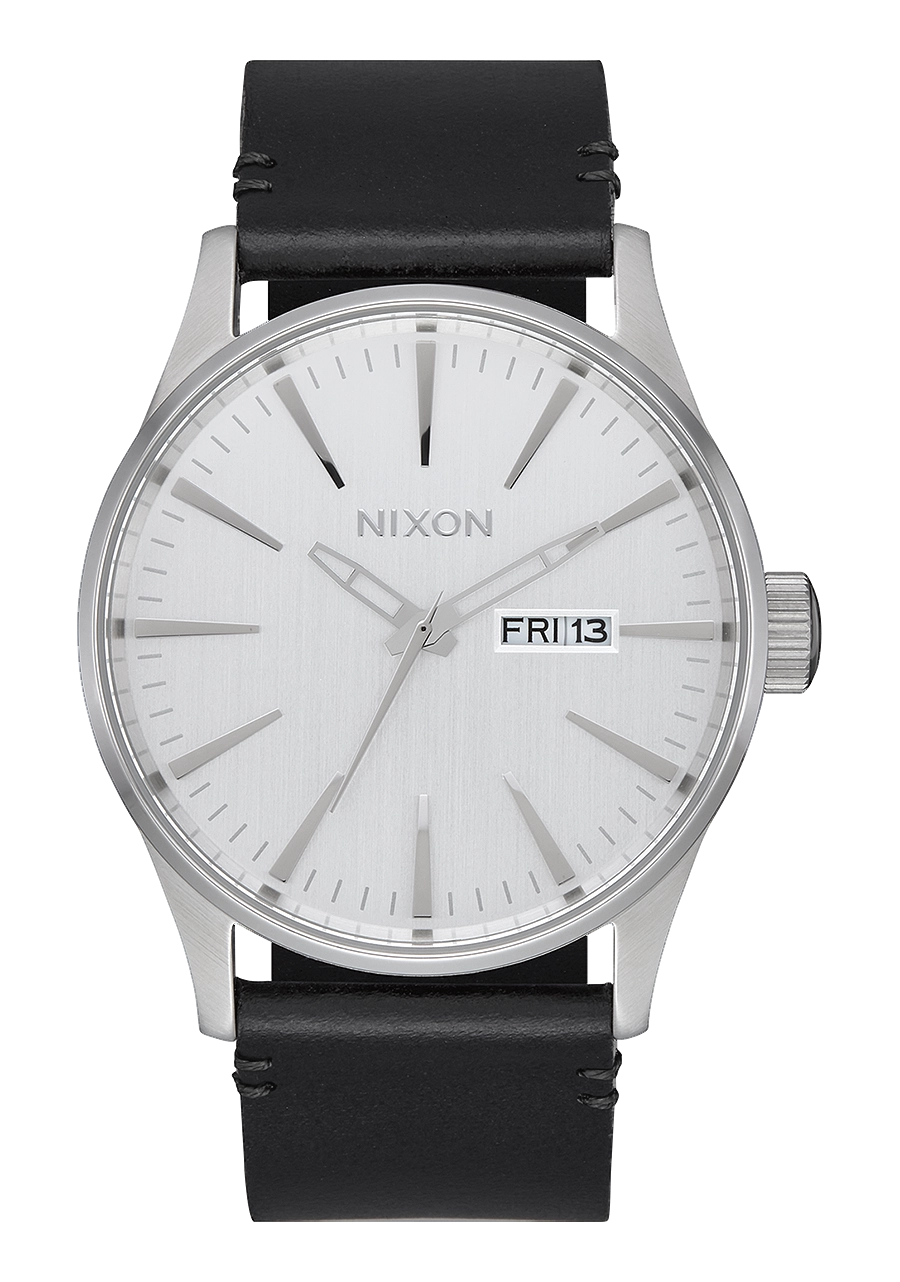 Sentry Leather - All Silver / Black