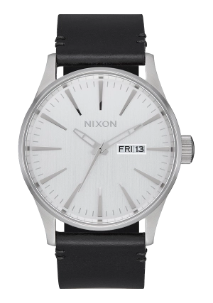 Sentry Leather - All Silver / Black