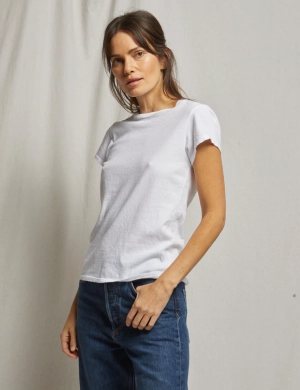 Sheryl Recycled Baby Tee, White
