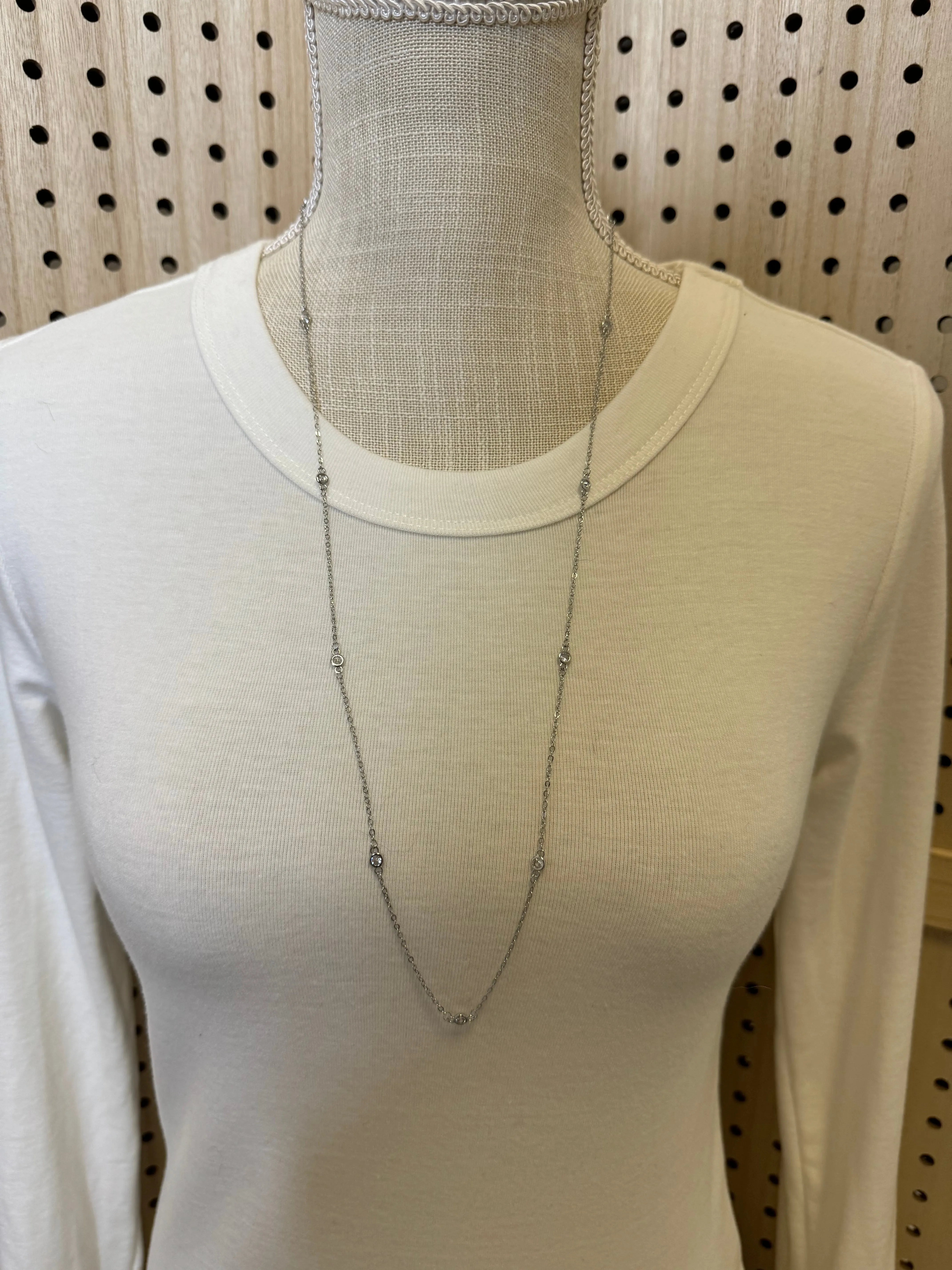 Splendid Cubic Long Necklace