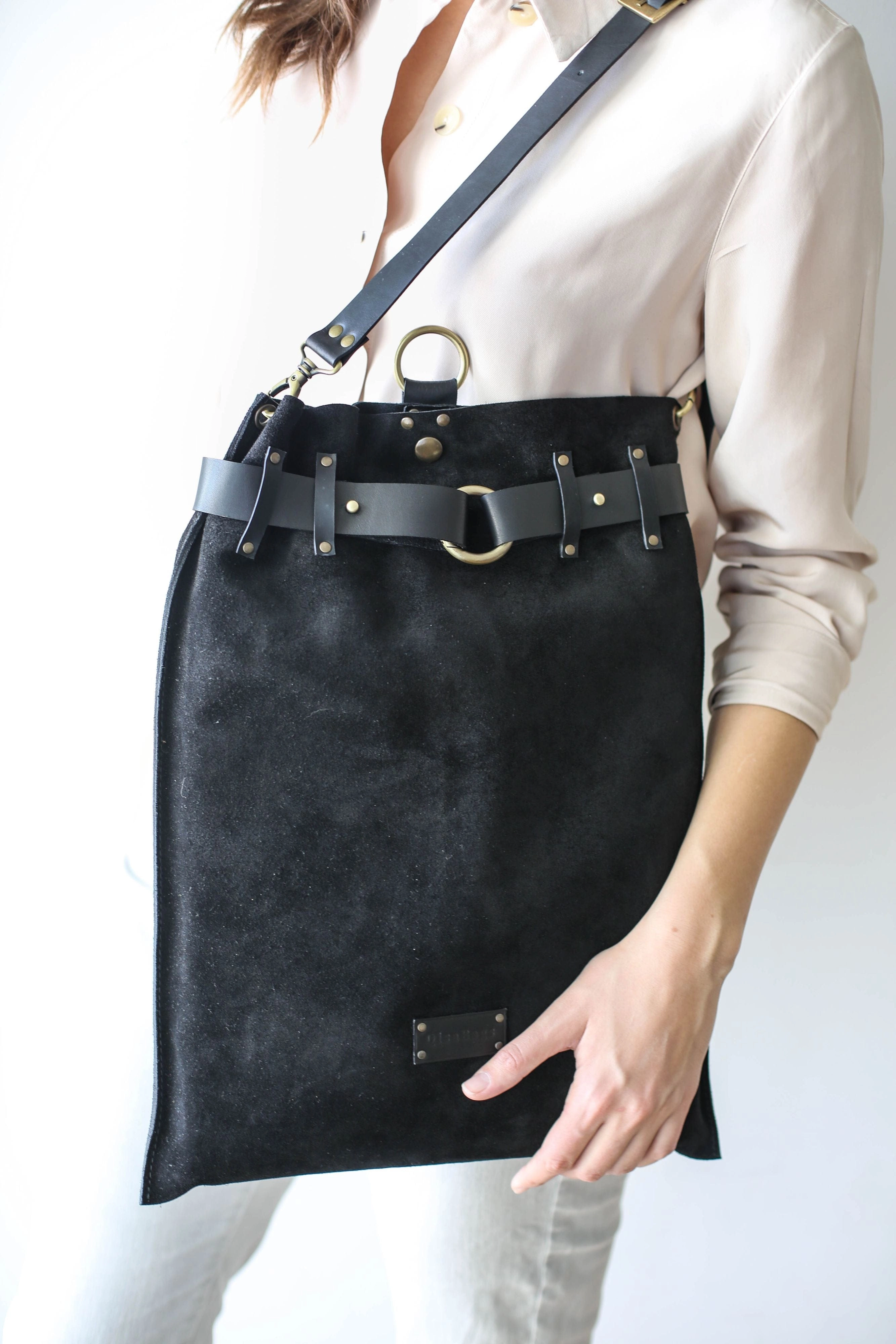 Suede Backpack- "Ring Belt" Edition