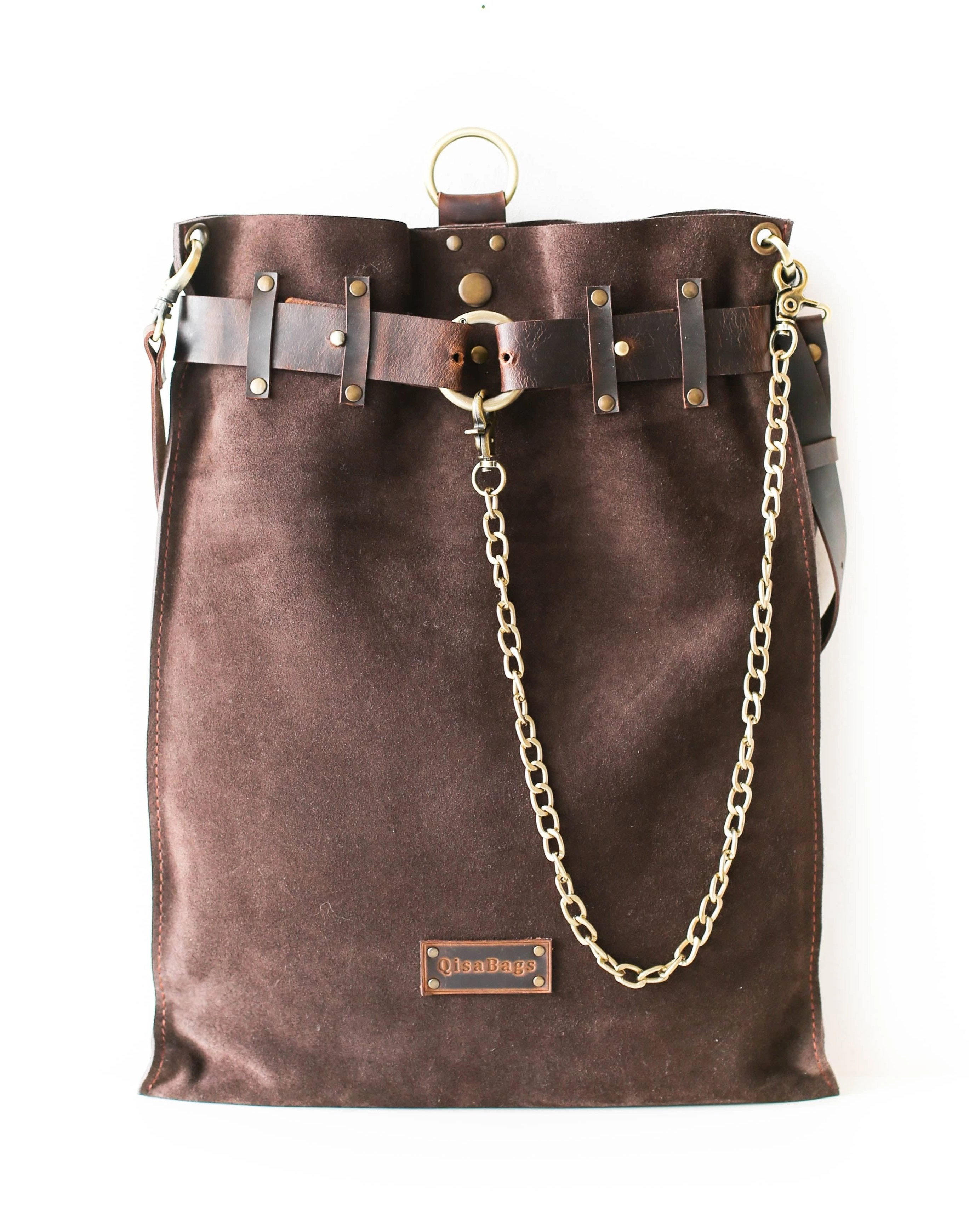 Suede Backpack- "Ring Belt" Edition