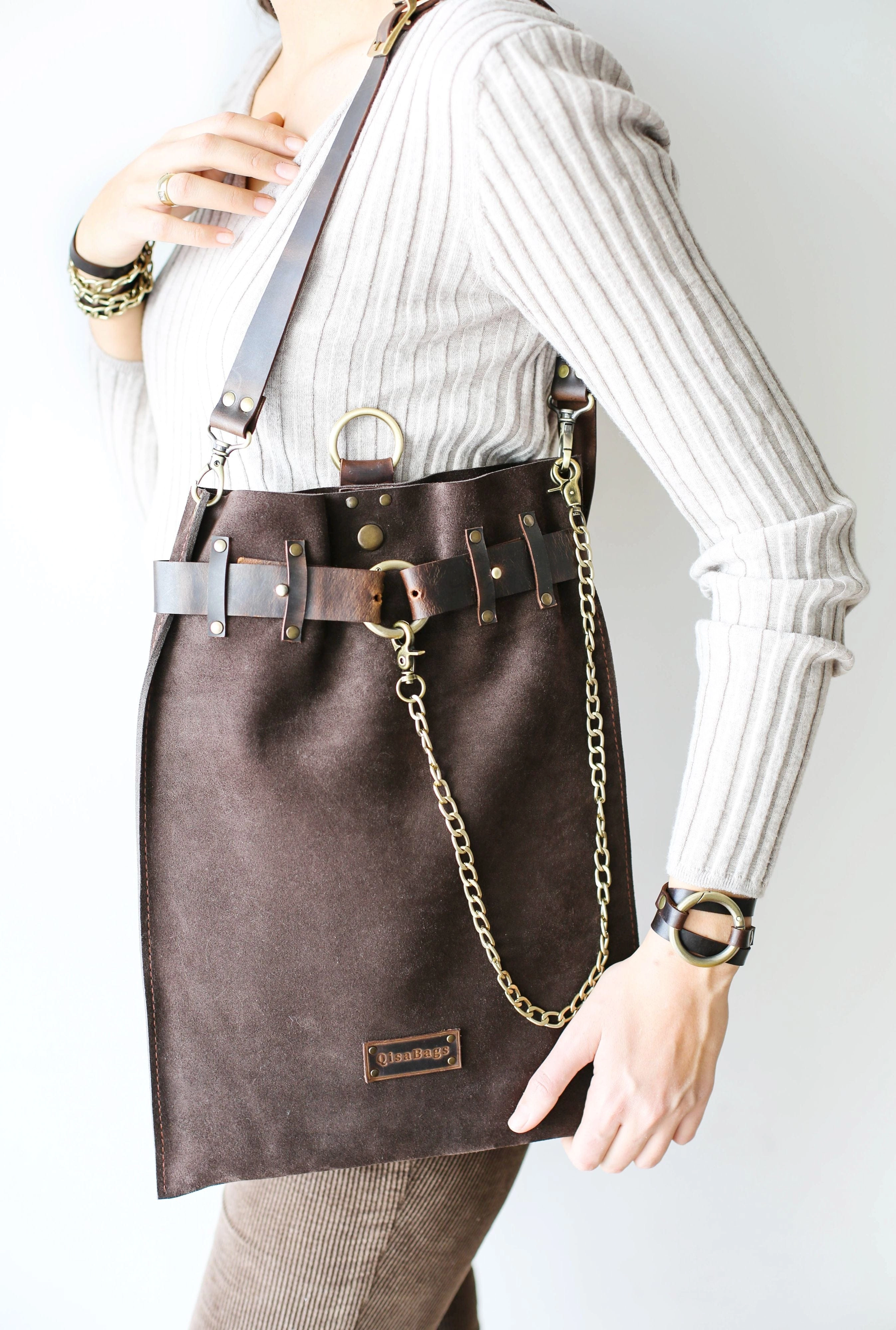 Suede Backpack- "Ring Belt" Edition