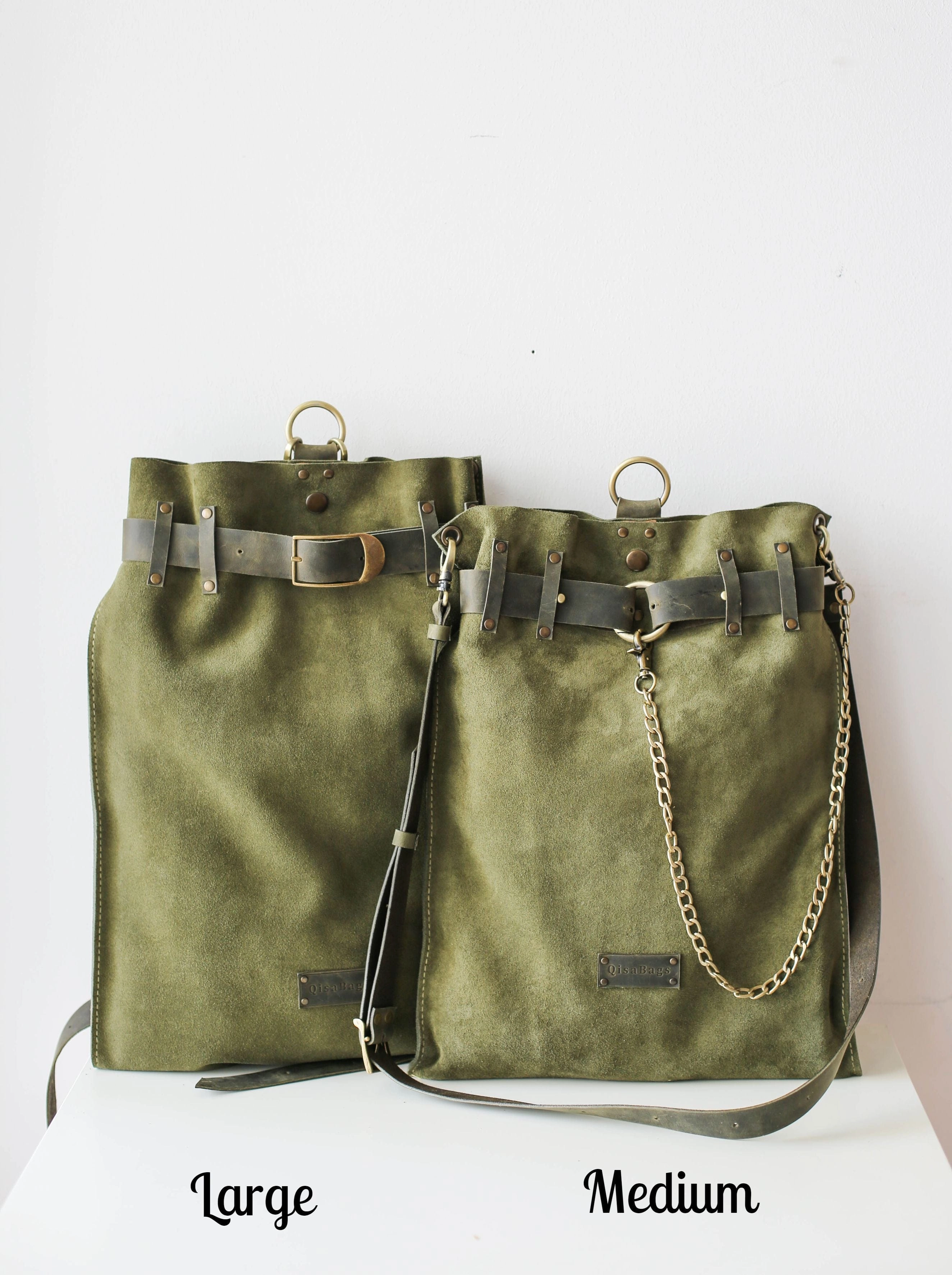 Suede Backpack- "Ring Belt" Edition