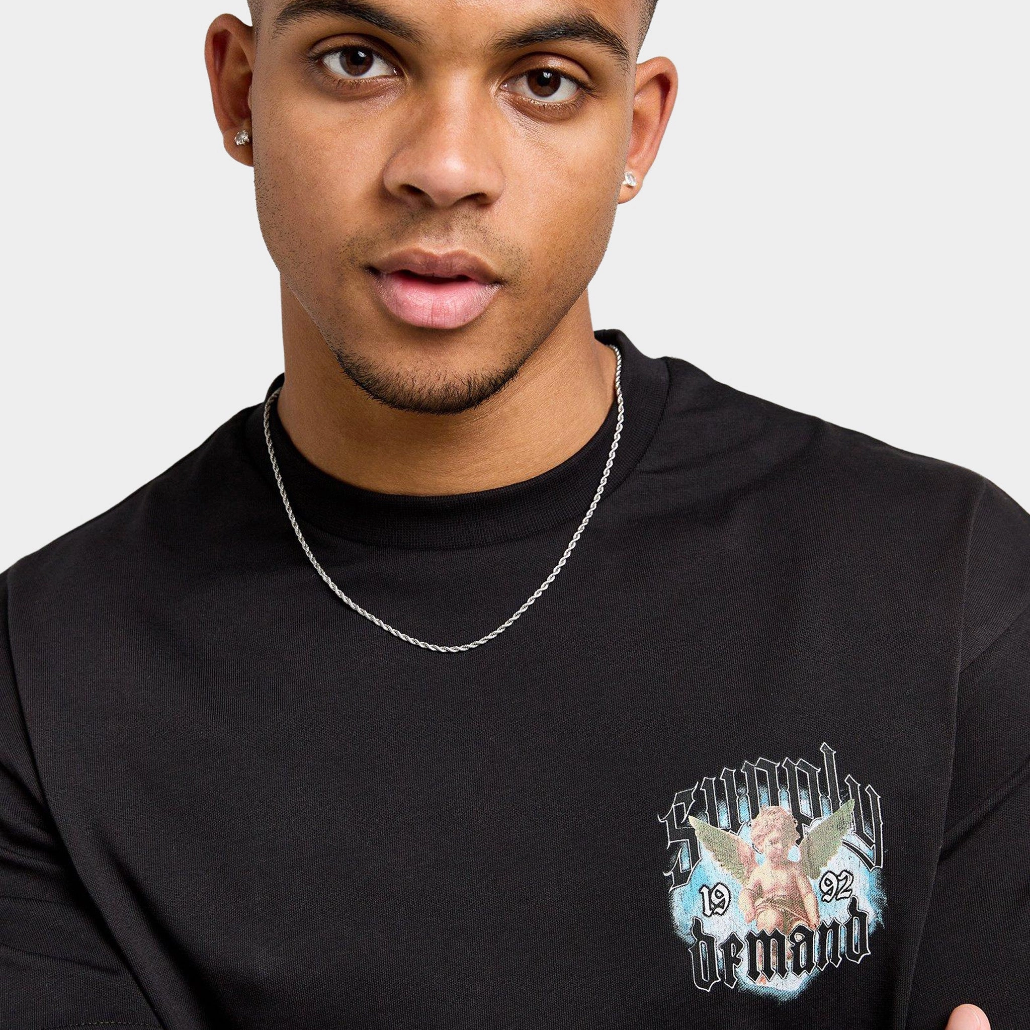 Supply & Demand Shug T-Shirt / Black