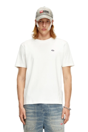 T-ADJUST DOVAL PJ T-shirt with Oval D patch White