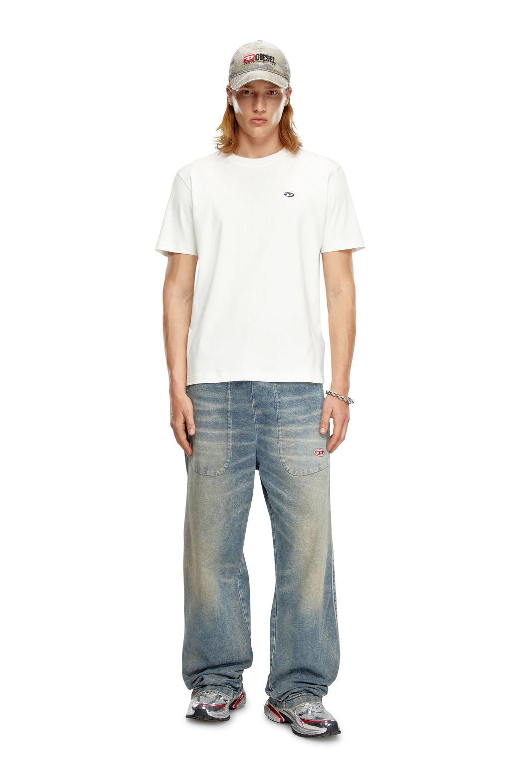 T-ADJUST DOVAL PJ T-shirt with Oval D patch White