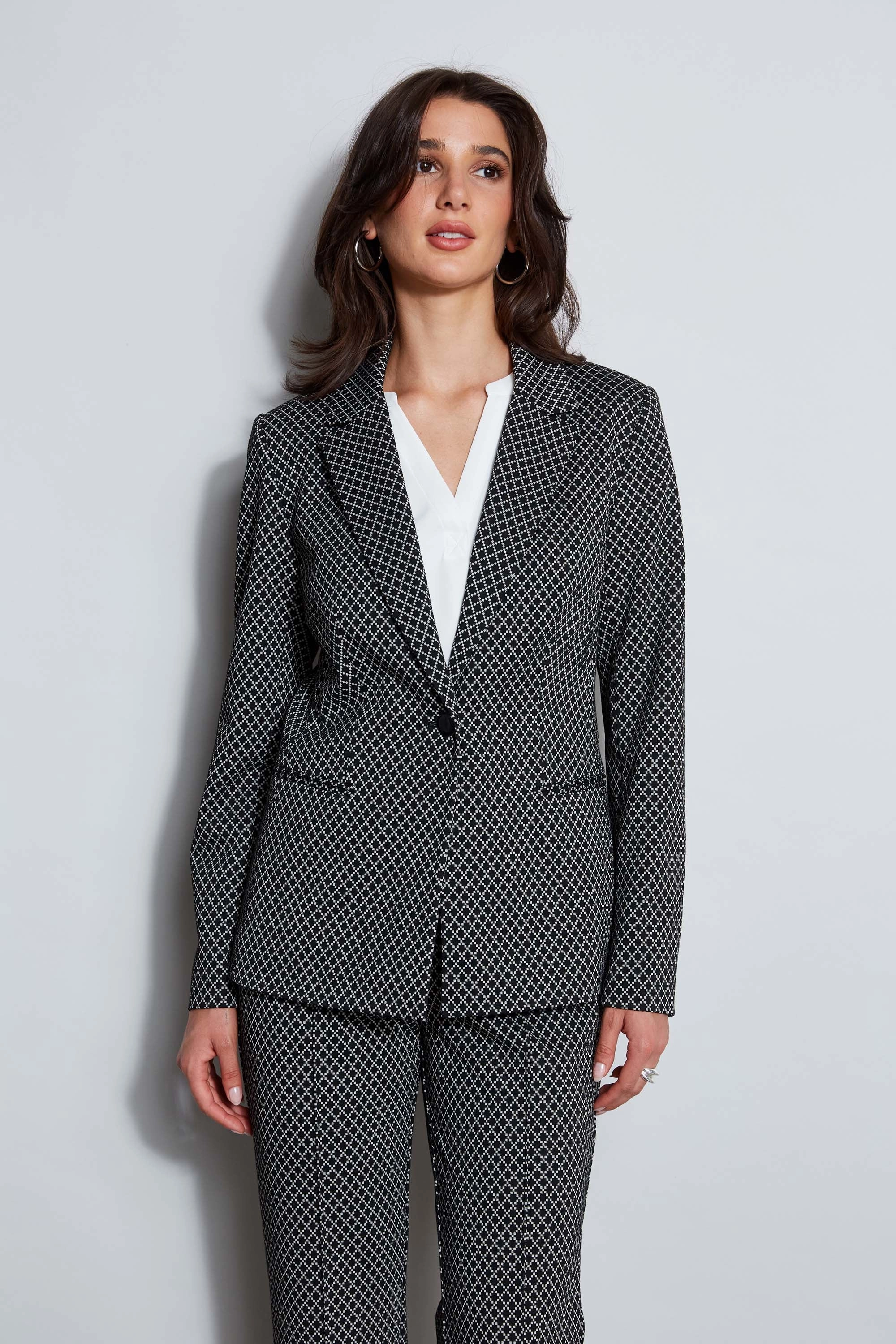 T-Tahari Deco Jacquard Blazer