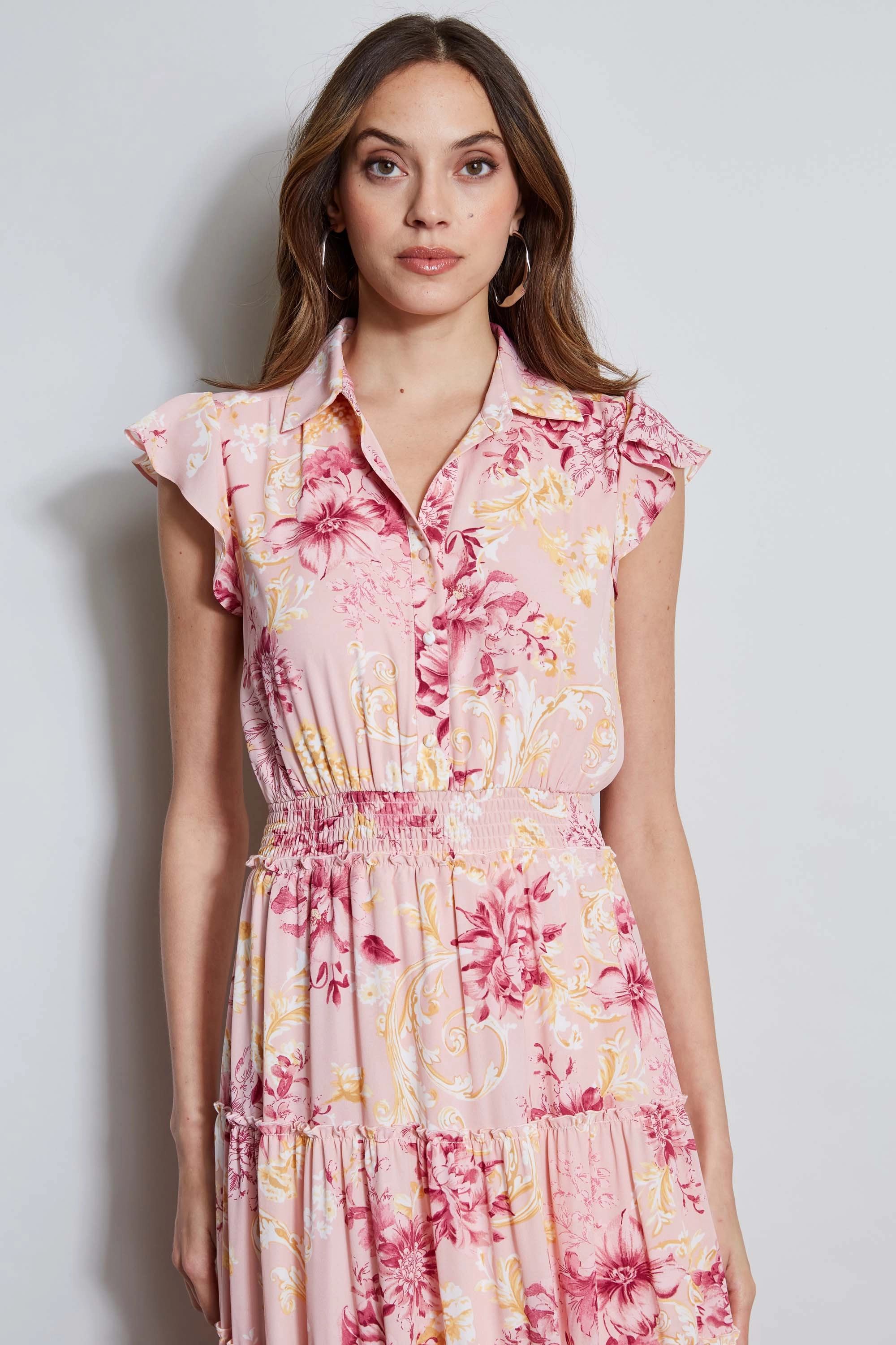 T-Tahari Garden Midi Dress