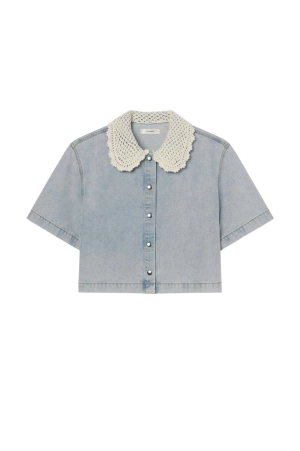 The Crochet Collar Shirt - Florida