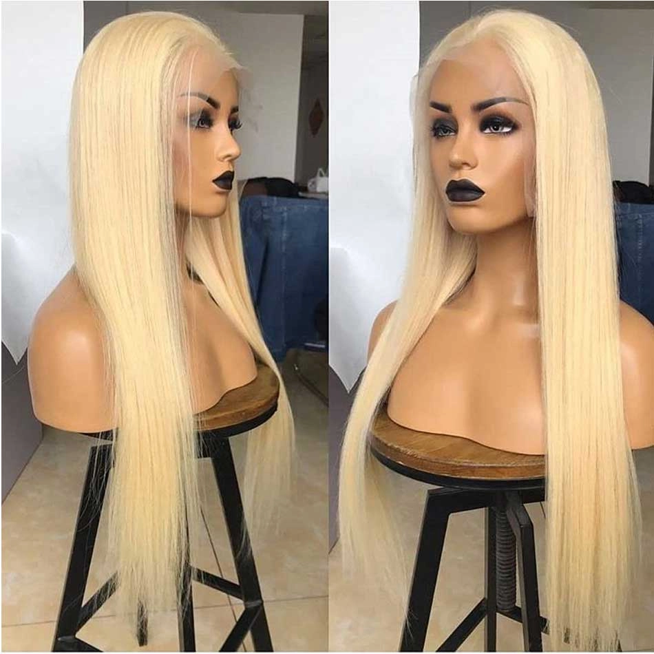 Tuneful Transparent 13x4 13x6 613 Blonde Lace Front Human Hair Frontal Wigs 250% Density