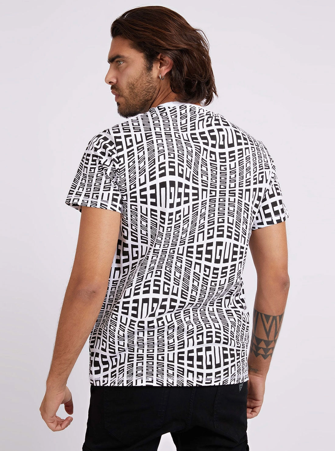 White Black Salmo Logo T-Shirt