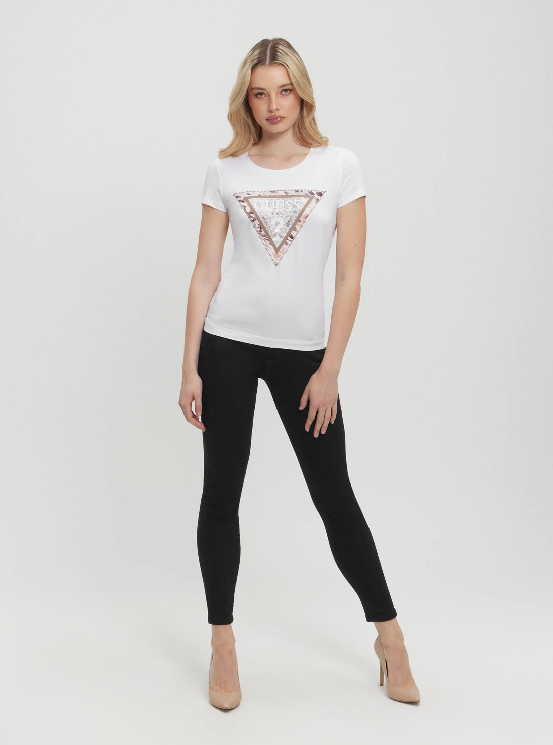 White Cheeta Logo T-Shirt