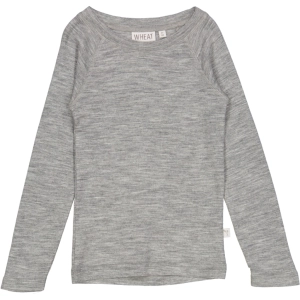Wool T-Shirt LS - melange grey