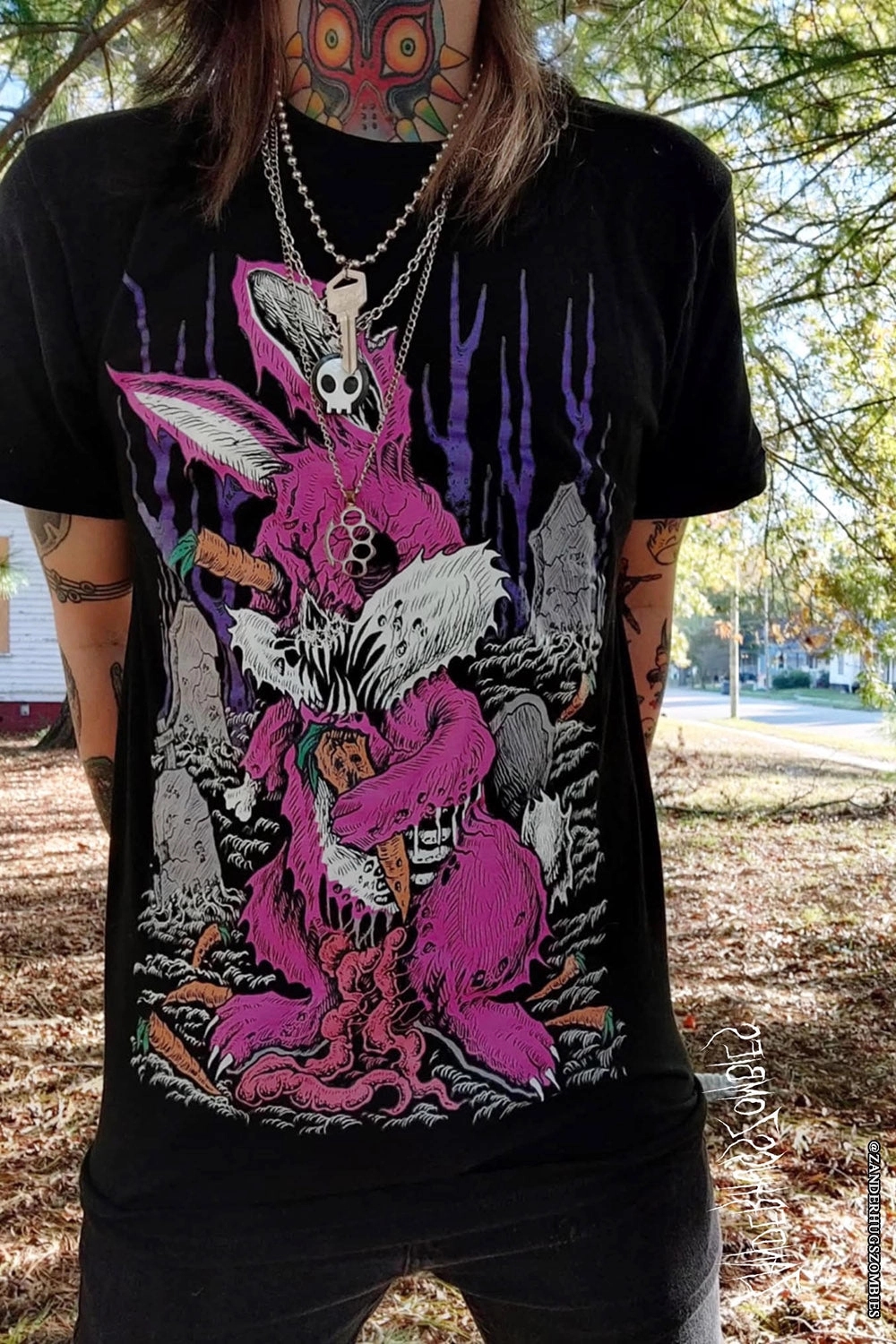 Zombunny T-shirt [CREEPY COLOR VERSION]