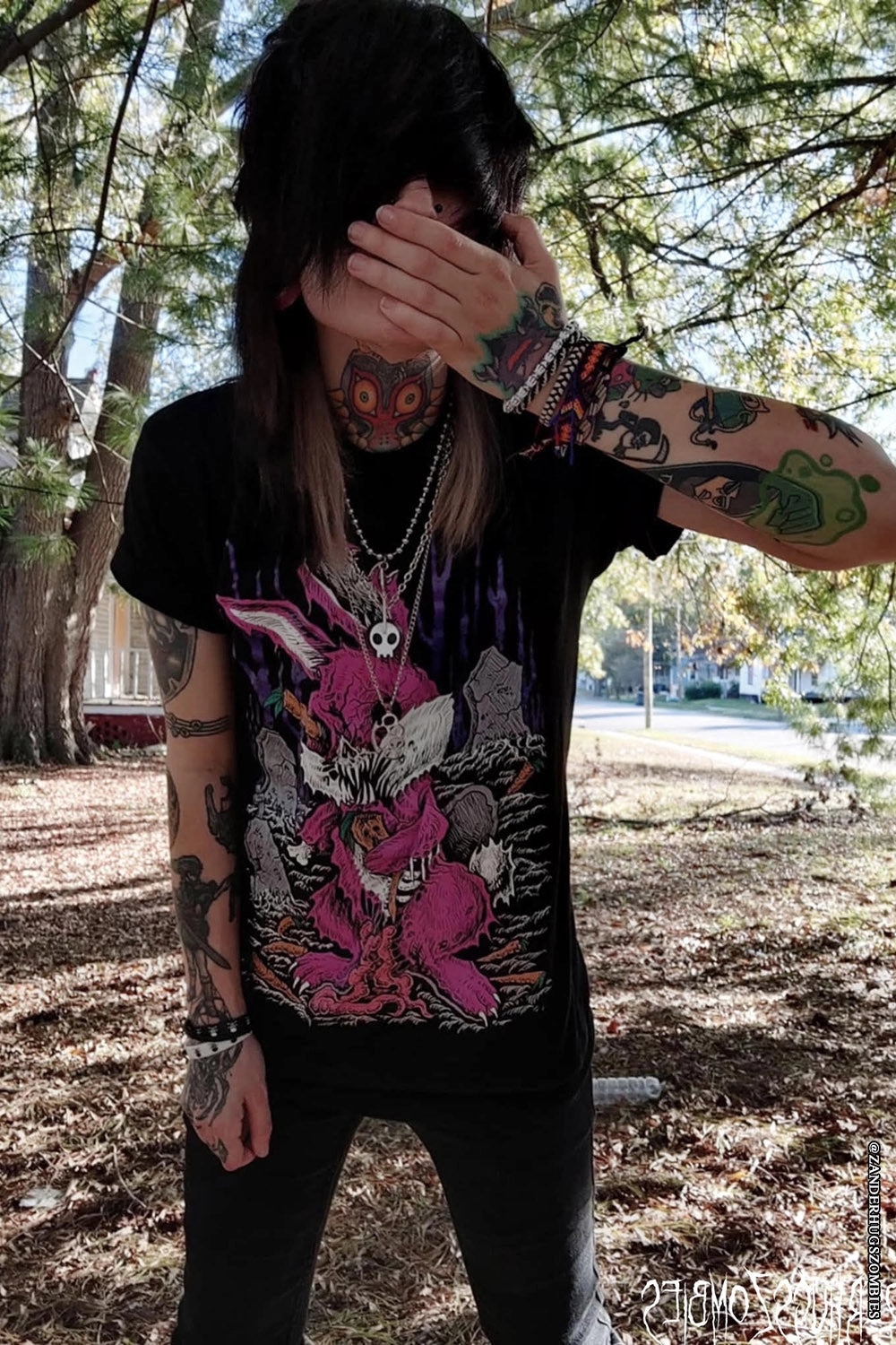 Zombunny T-shirt [CREEPY COLOR VERSION]